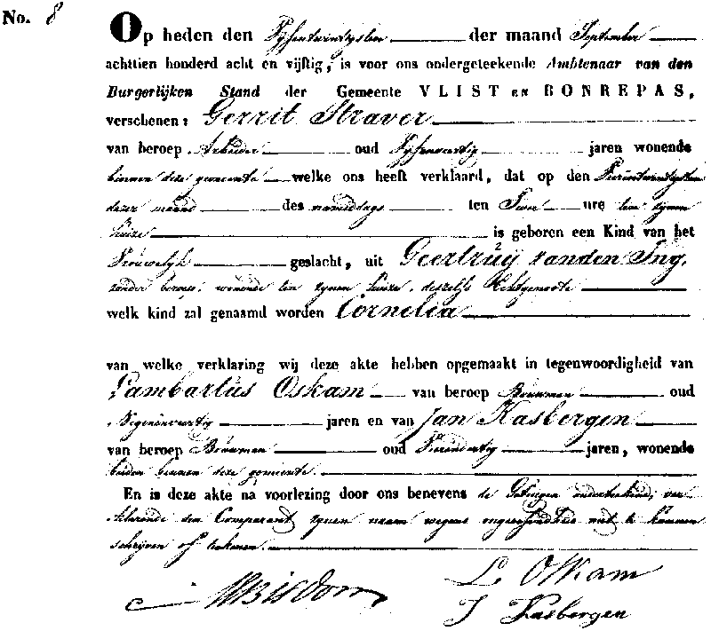 18580925 geb akte 8 Cornelia dv G Straver - G vd Ing